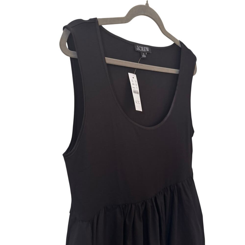 NWT J. Crew Scoopneck Mixy Maxi Dress Black CN606 Size XL - Picture 7 of 12